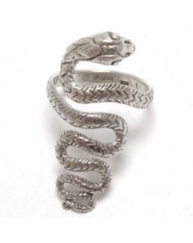 IS646 Uudelleensyntymän käärme, freesize - Hopeasormus