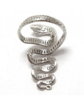 IS646 Uudelleensyntymän käärme, freesize - Hopeasormus
